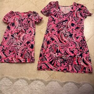 Lilly Pulitzer Pink and Black Kids Matching Set